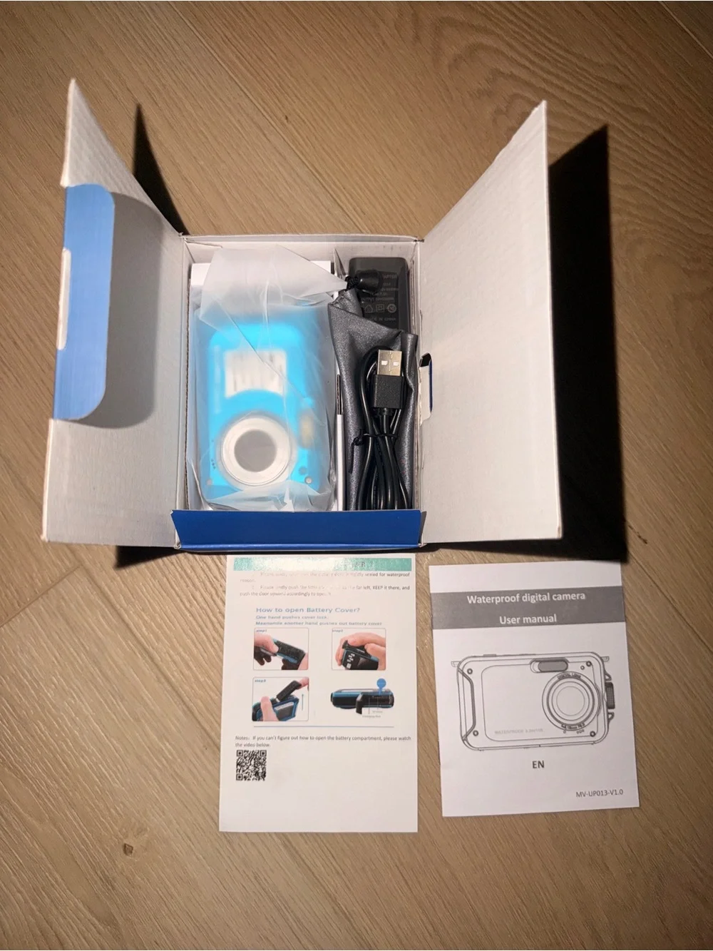 4K Waterproof Camera with 32GB Card Waterproof Digital Camera 56MP